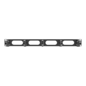 Lanberg 19" cable management panel 5 rings - type B 1U | AK-1205-B | Black AK-1205-B 5901969413960