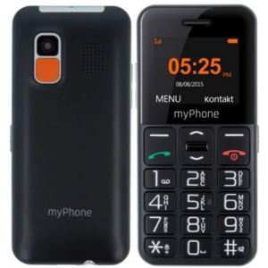 myPhone Halo Easy | Black | 1.77 " | TFT | 24 MB | 32 MB | Single SIM | Bluetooth | Main camera resolution 0.3 MP | 1000 mAh TEL000412 5902052866632
