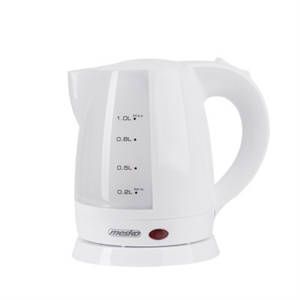 Mesko | Kettle | MS 1276 | Standard | 1600 W | 1 L | Plastic | 360° rotational base | White MS 1276 5902934831109