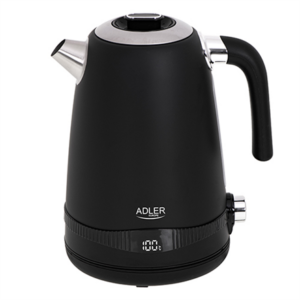 Adler | Kettle | AD 1295b | Electric | 2200 W | 1.7 L | Stainless steel | 360° rotational base | Black AD 1295 black 5902934839266