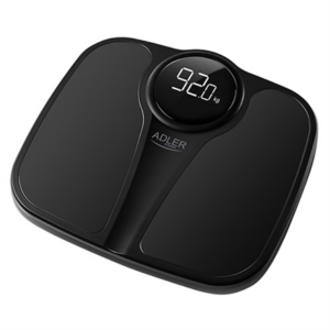 Adler | Bathroom Scale | AD 8172b | Maximum weight (capacity) 180 kg | Accuracy 100 g | Body Mass Index (BMI) measuring | Black AD 8172 black 5903887804189