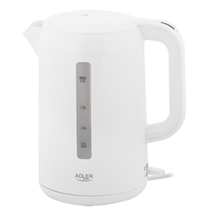 Adler | Kettle | AD 1386 | Electric | 1850 W | 2.2 L | Plastic | 360° rotational base | White AD 1386 5905575910394