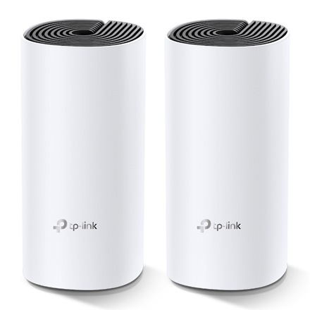 TP-LINK | Whole Home Mesh WiFi System | Deco M4 (2-Pack) | 802.11ac | 300+867 Mbit/s | 10/100/1000 Mbit/s | Ethernet LAN (RJ-45) ports 2 | Mesh Support No | MU-MiMO Yes | No mobile broadband | Antenna type 2xInternal | No Deco M4(2-Pack) 6935364084189
