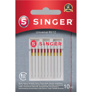 Singer | Universal Needle for Woven Fabrics 80/12 10PK 250052902 7393033107376