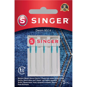 Singer | Denim Needle 90/14 5PK 250053402 7393033107420