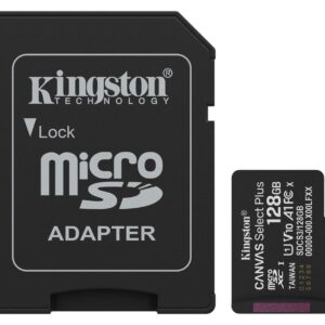 MEMORY MICRO SDXC 128GB UHS-I/W/ADAPTER SDCS3/128GB KINGSTON SDCS3/128GB 740617348453