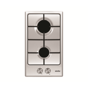 Simfer | Hob | H3.200.VGRIM | Gas | Number of burners/cooking zones 2 | Rotary knobs | Stainless steel H3.200.VGRIM 8699272096341