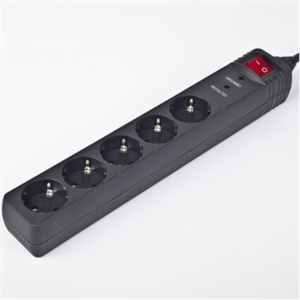 EnerGenie | Surge Protector SPG5-C-5/ 1.5 m/ 5 Sockets/ Black SPG5-C-5 8716309065412