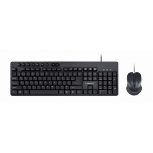 Gembird | Multimedia desktop set | KBS-UM-04 | Keyboard and Mouse Set | Wired | Mouse included | US | Black KBS-UM-04 8716309118125