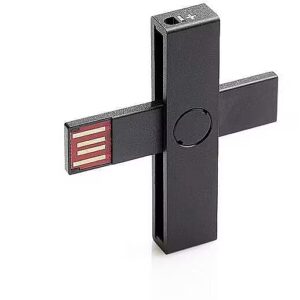 PLUSS ID smart card reader black +ID BLACK 4748001003724