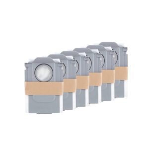 Vacuum Cleaner Accessory ROBOROCK Disposable Dust Bag 6pcs White For Qrevo/Qrevo MaxV/S8 MaxV Ultra/S8 Max Ultra/Qrevo S/Qrevo Pro/Qrevo Master/Qrevo Curv 8.02.0239 8.02.0239 6970995787573