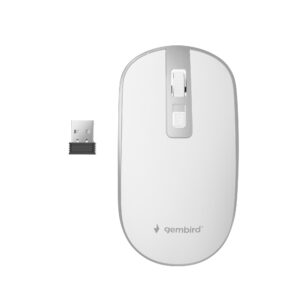 MOUSE USB OPTICAL WRL WHITE/SILVER MUSW-4B-06-WS GEMBIRD MUSW-4B-06-WS 8716309121880